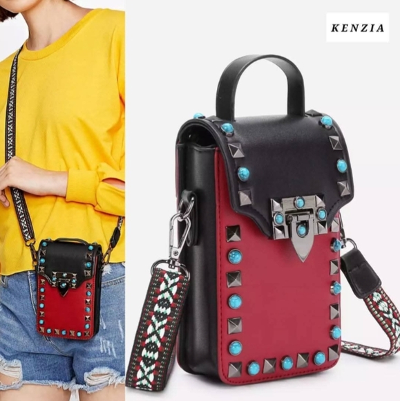 kenzia Handbags - - KENZIA Rock n Roll Love Affair Crossbody Bag NWOT